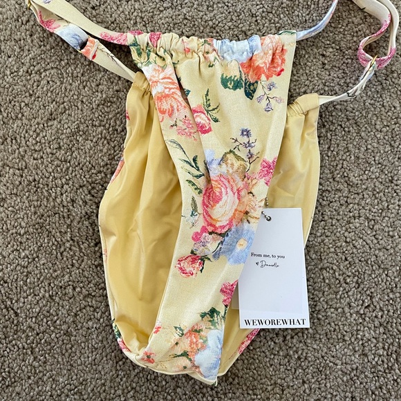 NWT WeWoreWhat Vintage Drape Bikini top - Picture 6 of 6